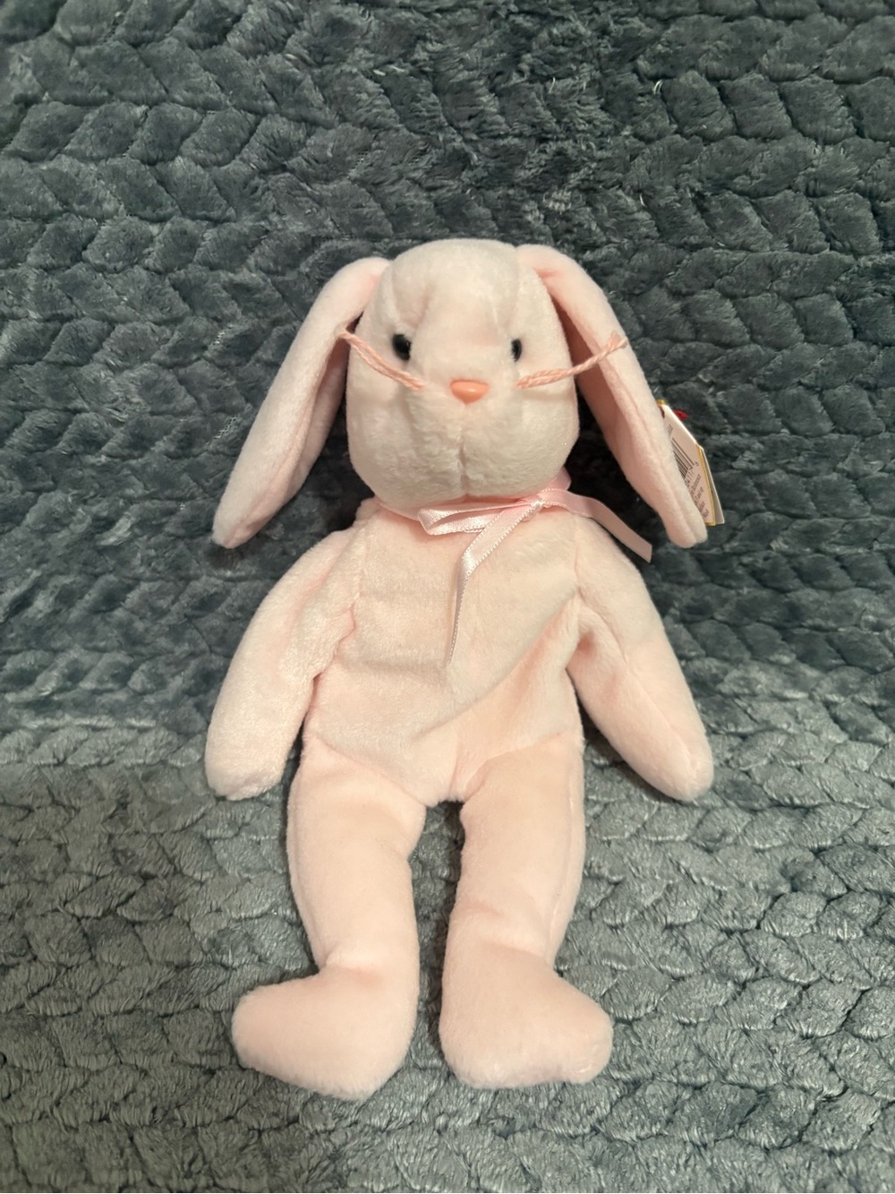 Ty Beanie Babies 'Hoppity' Pink Bunny Plush